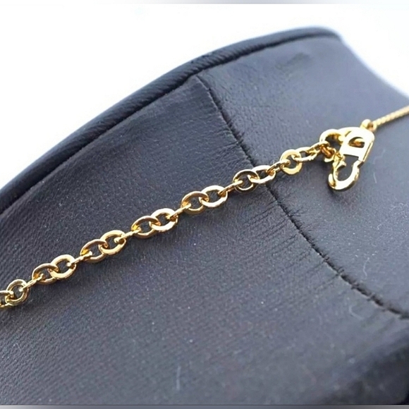 DIOR Christian Dior CD Red Ruby Stone Necklace - Picture 5 of 7